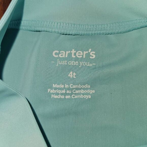 5 For $25 Carter's Blue and Teal Octopus Rashguard Swimsuit Toddler Size 4T - Picture 2 of 6